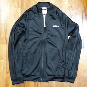 Nwt Adidas black track top jacket full zipper sz S